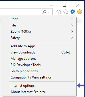 Internet 9 Tools Menu